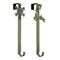 Haute Decor Adapt 2-Pack Adjustable Wreath Hangers with Removable Snowflake and Reindeer Icons - Use with or Without Icons for Year-Round Door Decor